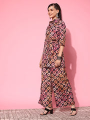 Women Printed Tunic with Palazzos-AHTUPZ-COMBO-772-FF
