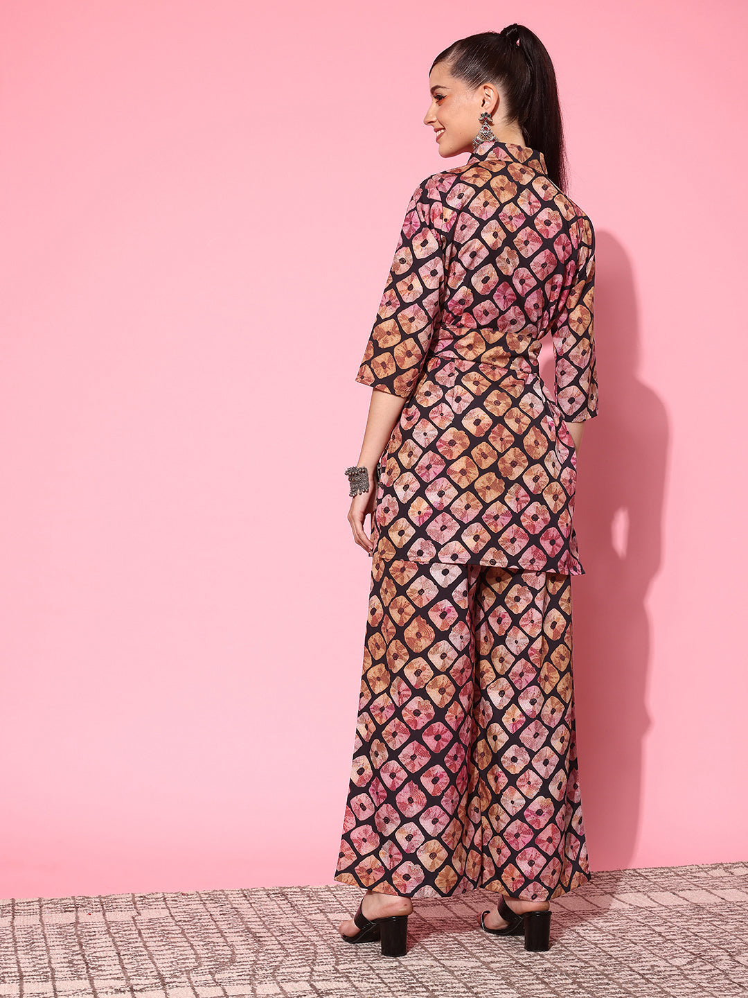 Stylish Printed Tunic with Palazzos - Women's Palazzo Sets
