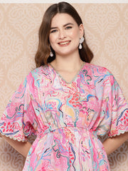 Women Printed Ethnic Tunic with Palazzos-AHTUPZ-COMBO-789-ICH