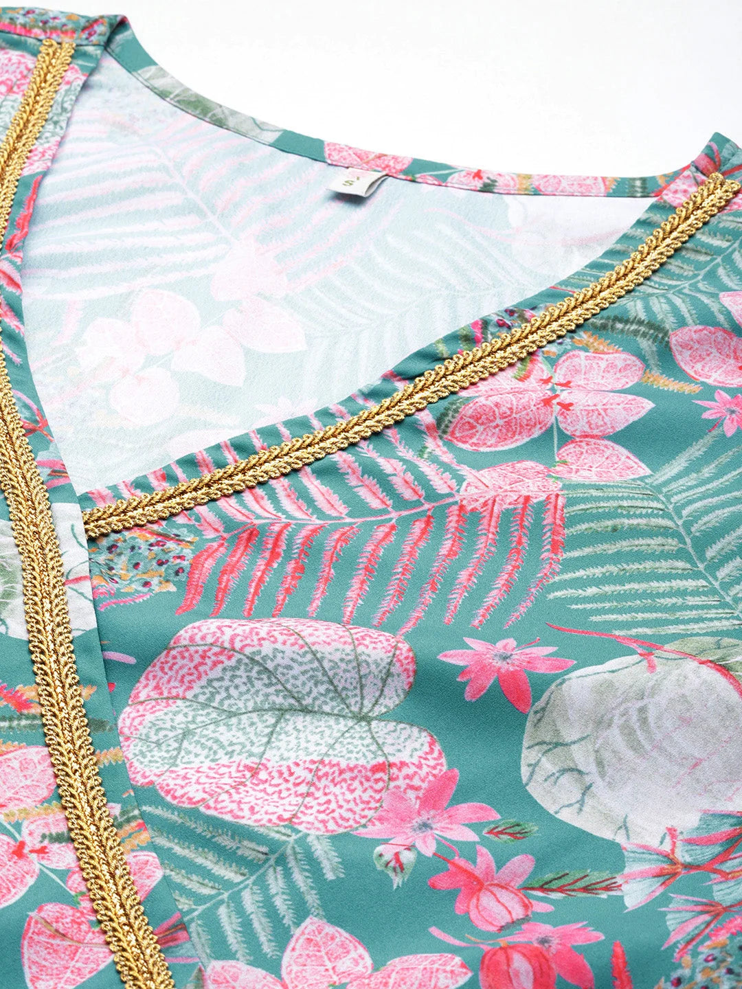 Women's Printed Palazzo Pants Set - Ethnic Tunic & Palazzos