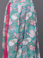 Women Printed Tunic with Palazzos-AHTUPZ-COMBO-816