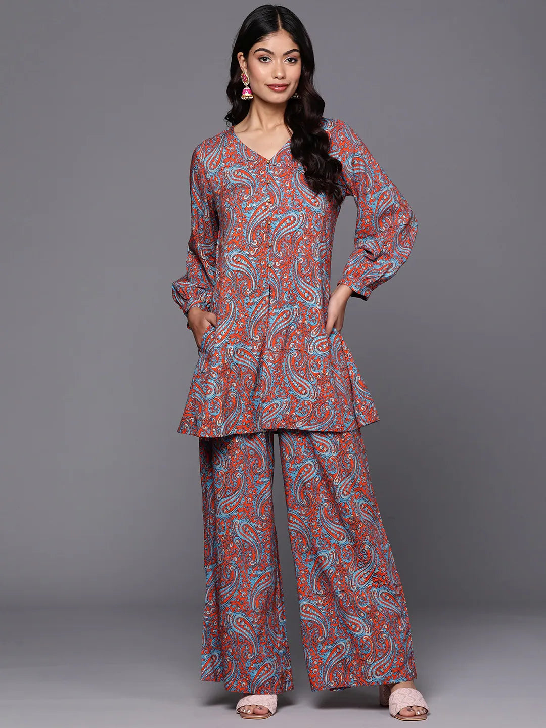 Viscose Printed Co Ord Sets - Stylish Two Piece Sets for Women