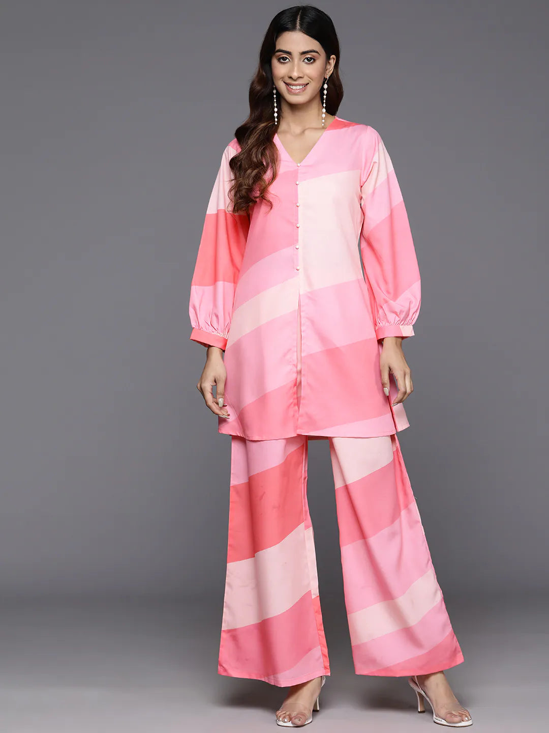 Women's Printed Co Ord Sets - Trendy Polyester Two Piece Set