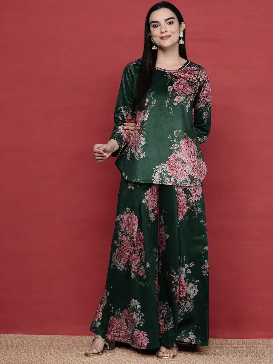 Stylish Women's Co Ord Sets - Printed Polyester Two Piece