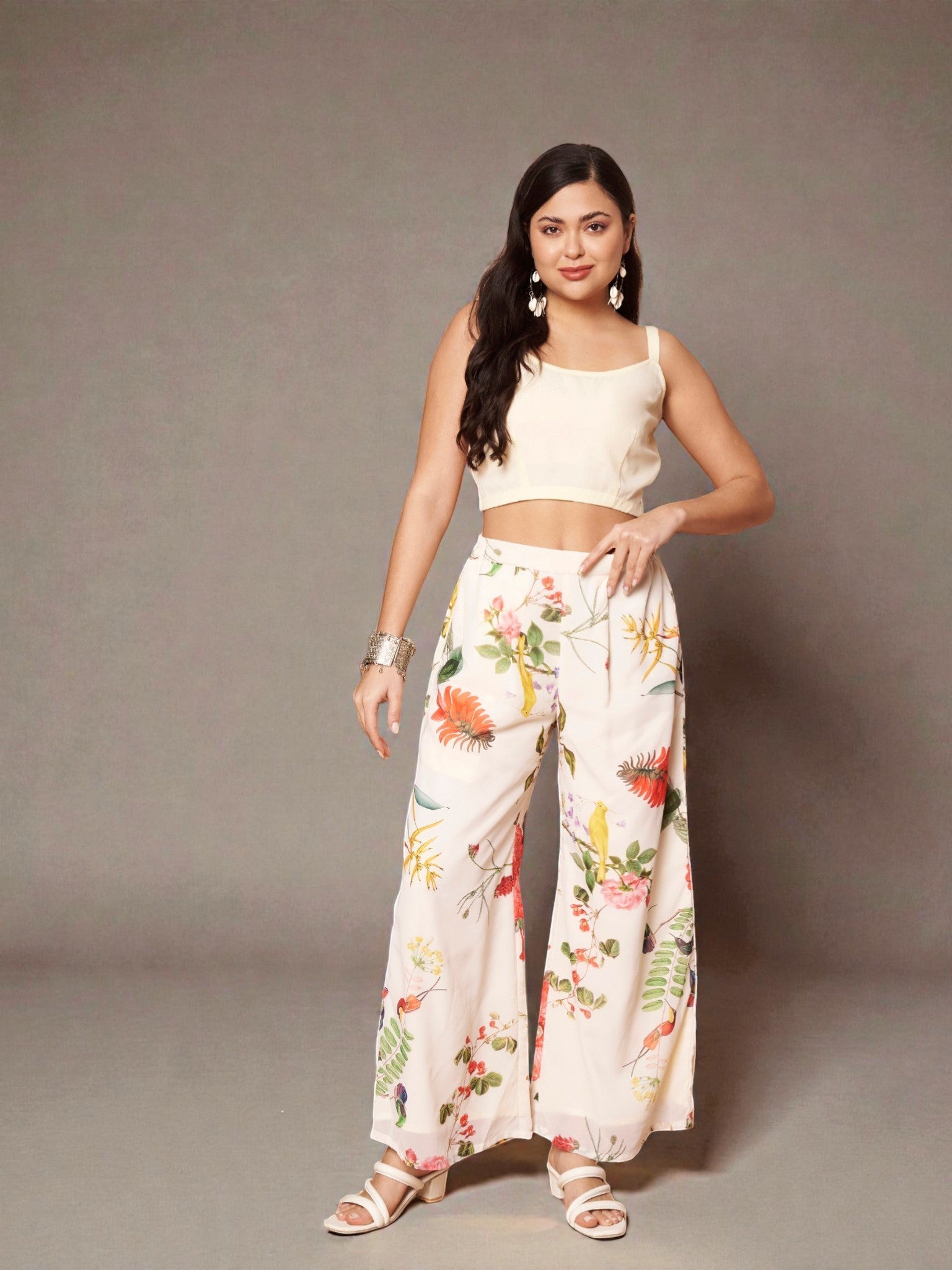 Printed Tunic with Palazzos