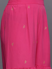 Women's Ethnic Motifs Printed Empire Sharara Set-AHTUSH-COMBO-869