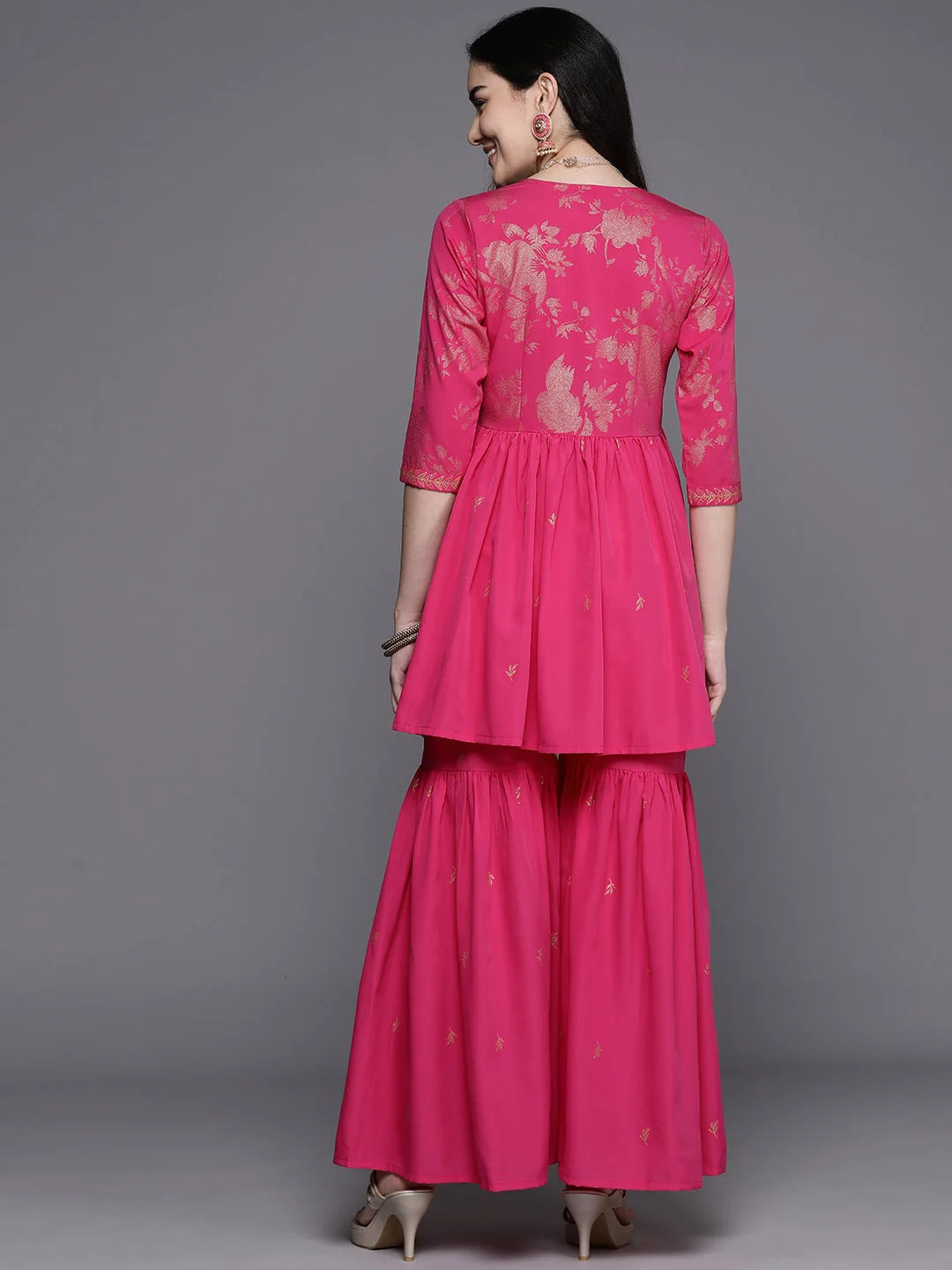 Ethnic Printed Sharara Set for Women - Designer Sharara Suits