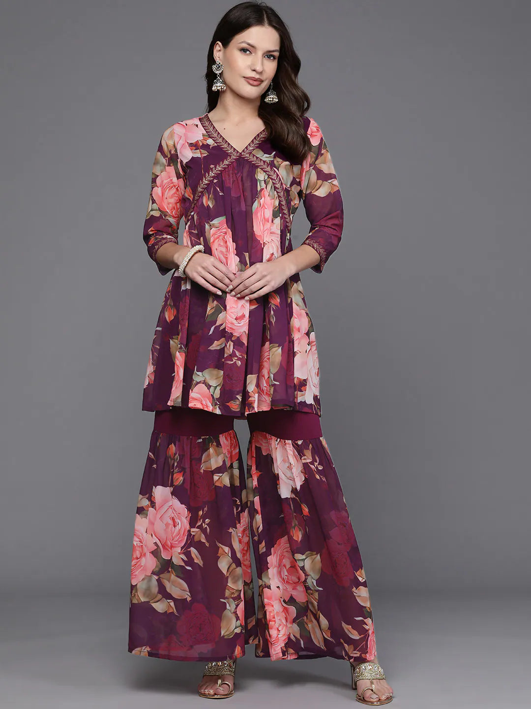 Women's Printed Co Ord Set - Stylish Two Piece Sets for Women