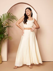 Women's Off WhiteTraditional Wear Co-ords-AHTUSHTP-COMBO-1175