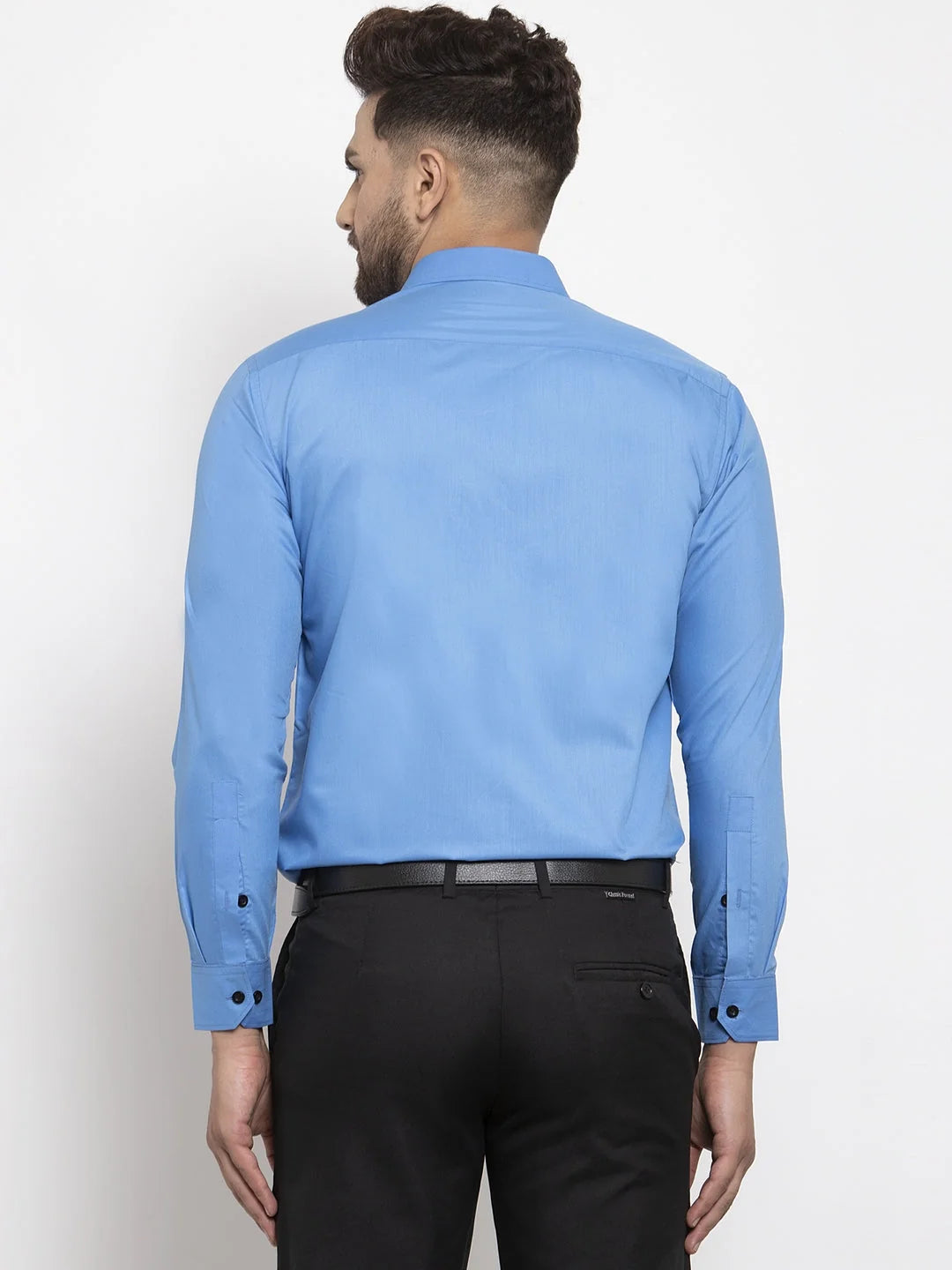 Light Blue Formal Shirts- Indian Needle Cotton Mens Shirt