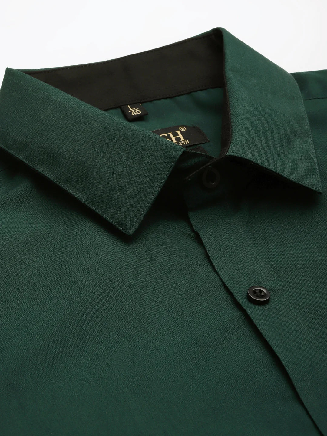 Indian Needle Olive Green Formal Shirt - Cotton Mens Shirt