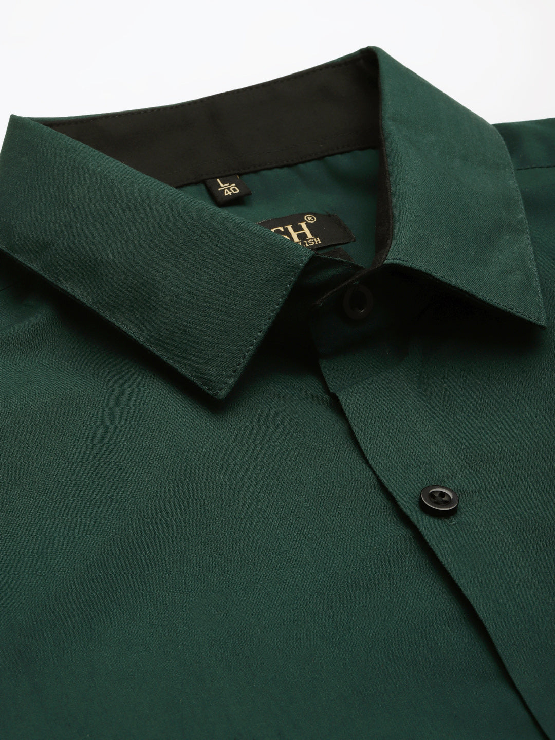 Indian Needle Olive Green Formal Shirt - Cotton Mens Shirt