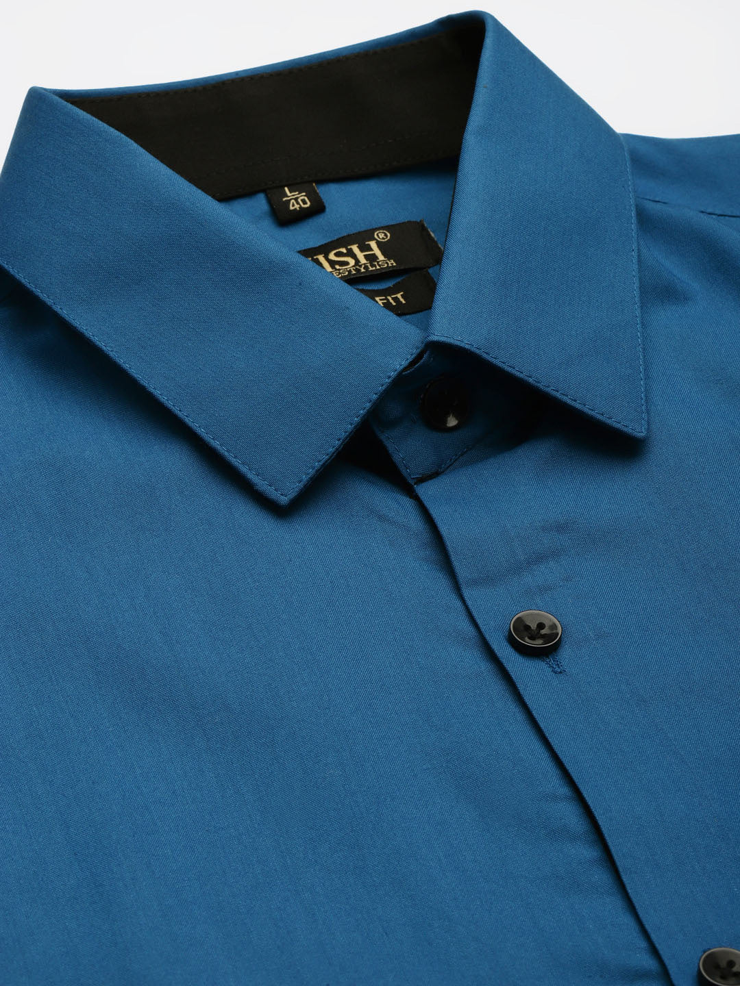 Peacock Green Formal Shirt - Indian Needle Cotton Mens Shirt