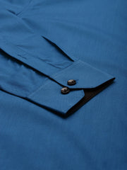 Indian Needle Pecock Green Formal Shirt with black detailing
