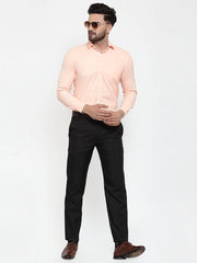 Indian Needle Orange Formal Shirt with white detailing