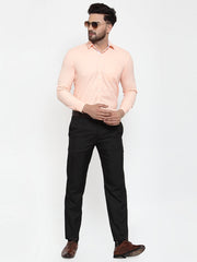 Indian Needle Orange Formal Shirt with white detailing