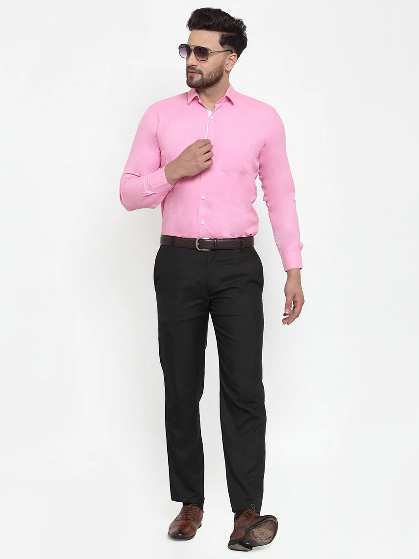 Indian Needle Pink Formal Shirt - Mens Cotton Shirt