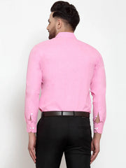 Indian Needle Pink Formal Shirt with white detailing