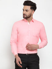 Indian Needle Red Formal Shirt with white detailing