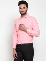 Indian Needle Red Formal Shirt with white detailing