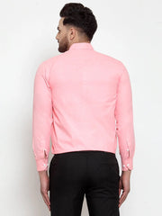 Indian Needle Red Formal Shirt with white detailing