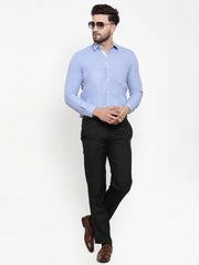 Indian Needle Sky Blue Formal Shirt with white detailing
