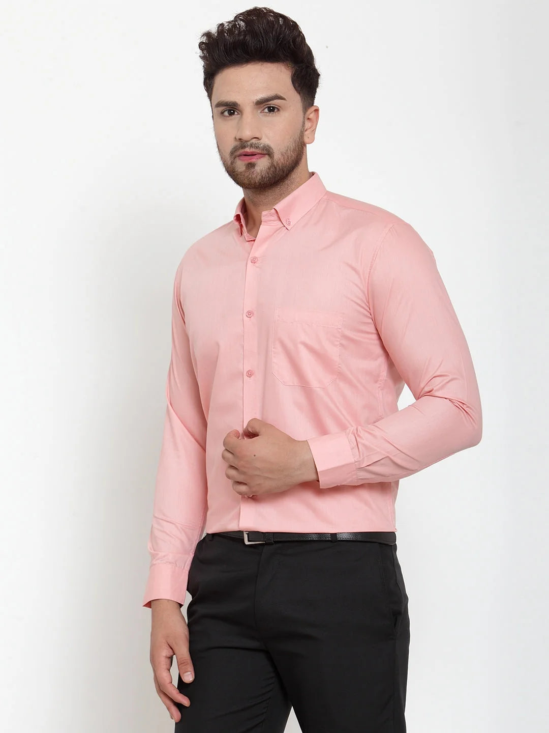 Indian Needle Red Cotton Formal Shirts | Mens Shirt Shop