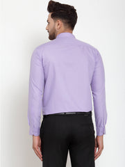 Indian Needle Purples Cotton Solid Button Down Formal Shirts