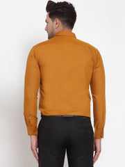 Indian Needle Men's Cotton Solid Button Down Shirts