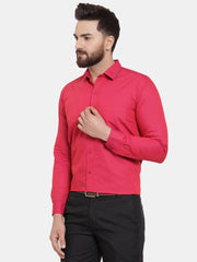 Indian Needle Red Men's Cotton Polka Dots Formal Shirts