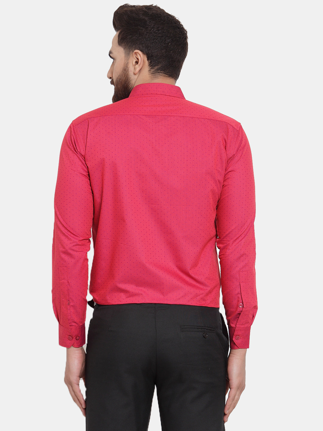 Red Polka Dot Formal Shirts | Cotton Mens Shirt Collection