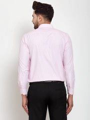 Indian Needle Pink Men's Cotton Checked Formal Shirt's