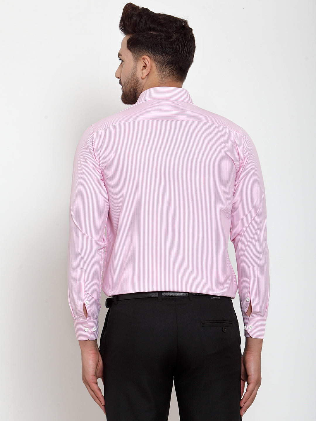 Pink Striped Cotton Formal Shirts | Trendy Mens Shirt Now