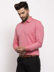 Indian Needle Red Men's Cotton Printed Formal Shirt's