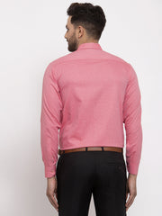 Indian Needle Red Men's Cotton Printed Formal Shirt's