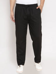 DesiQlo Men Black Solid Track Pants ( JOG 011Black )