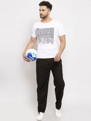 DesiQlo Men Black Solid Track Pants ( JOG 011Black )