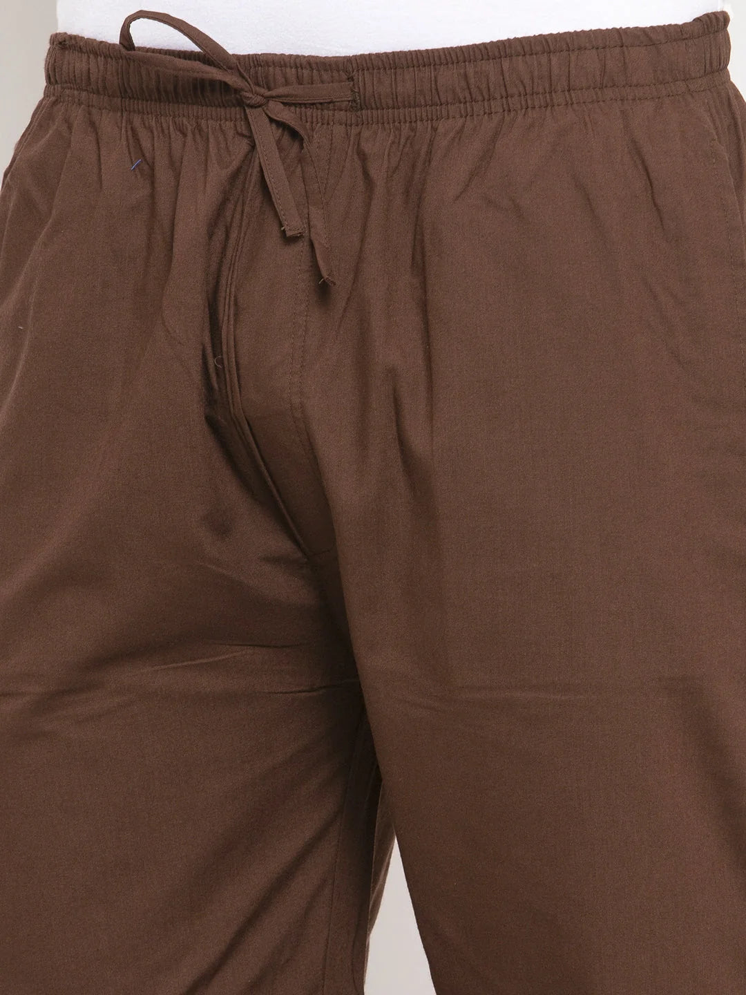 Indian Needle Men's Brown Cotton Mens Jogger Pajama Pants
