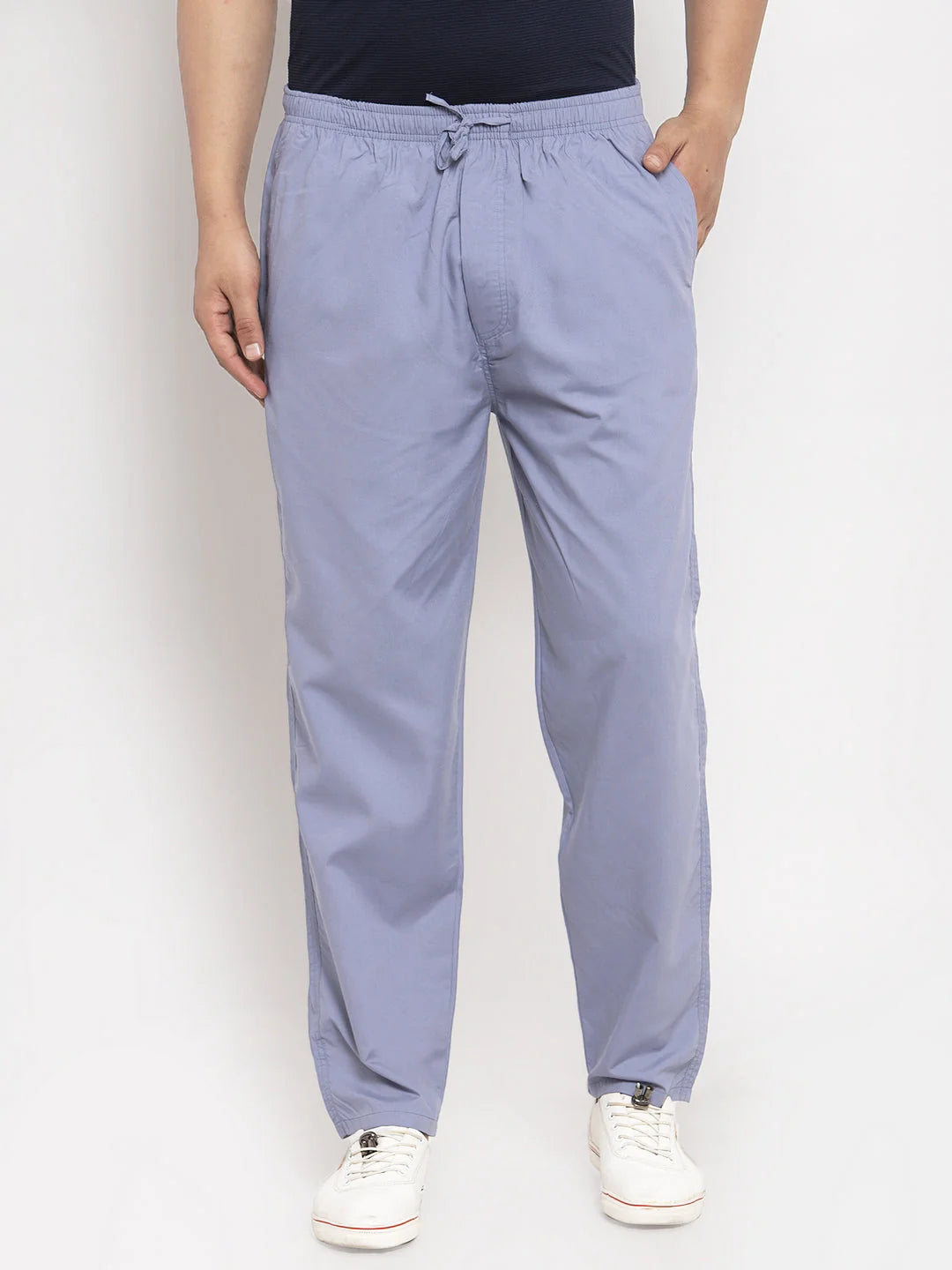 Indian Needle Men's Grey Cotton Track Pants