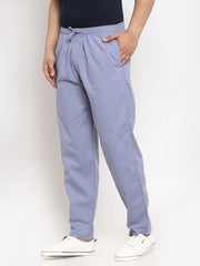 Indian Needle Men's Grey Cotton Track Pants