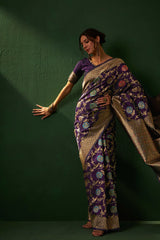 Womens Fashion Ethnic Wine Color Sarees-MLSHWSA1149WNE0ONE
