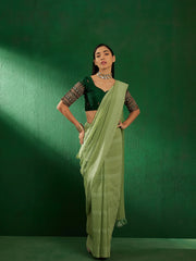 Womens Fashion Ethnic Green Color Sarees-MLSHWSA1278GRN0ONE