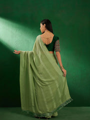 Womens Fashion Ethnic Green Color Sarees-MLSHWSA1278GRN0ONE