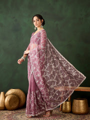 Womens Fashion Ethnic Pink Color Sarees-MLSHWSA1452PNK0ONE