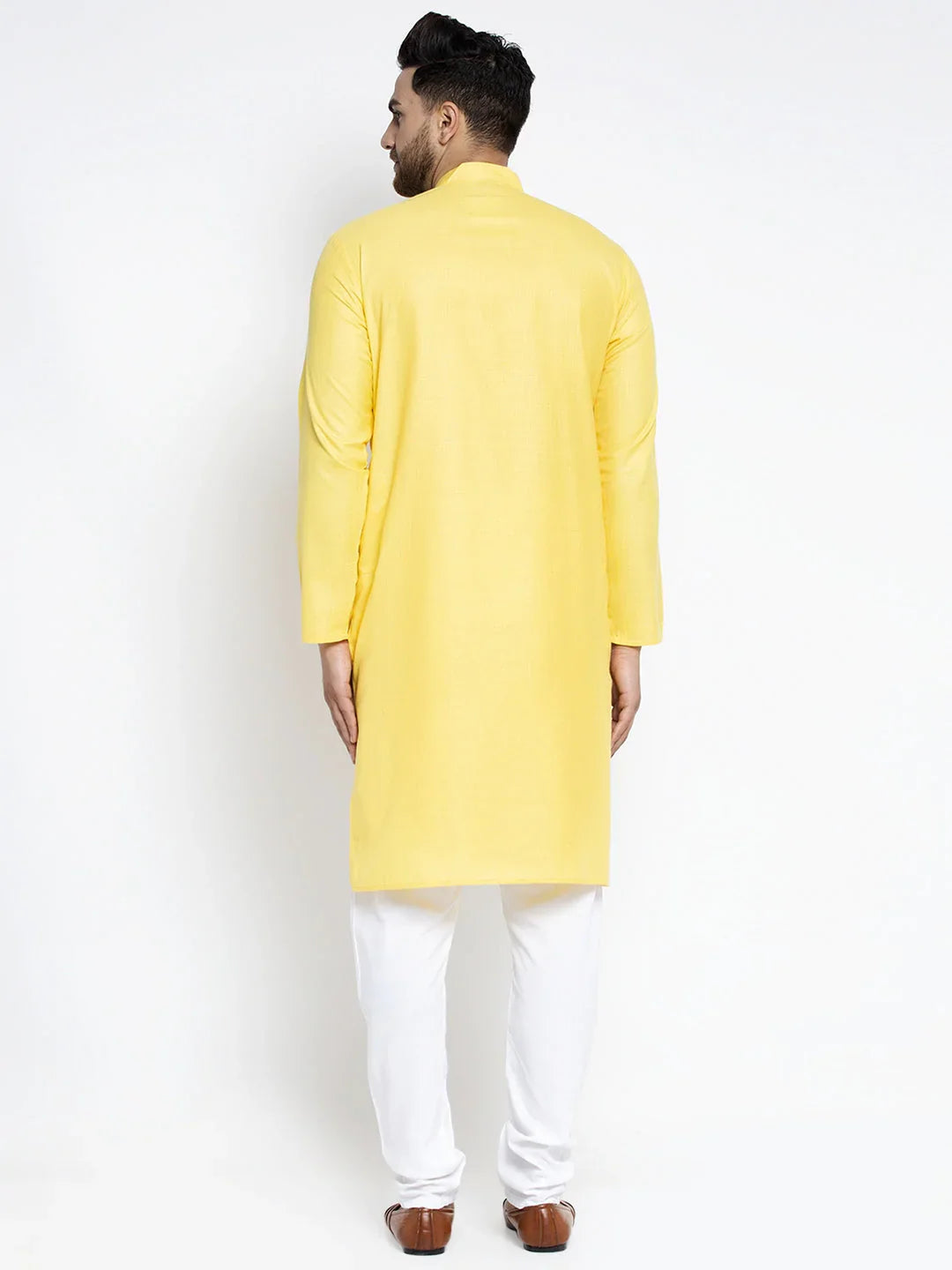 DesiQlo Men Ethnic Set - Yellow - JOKP_532Lemon_S