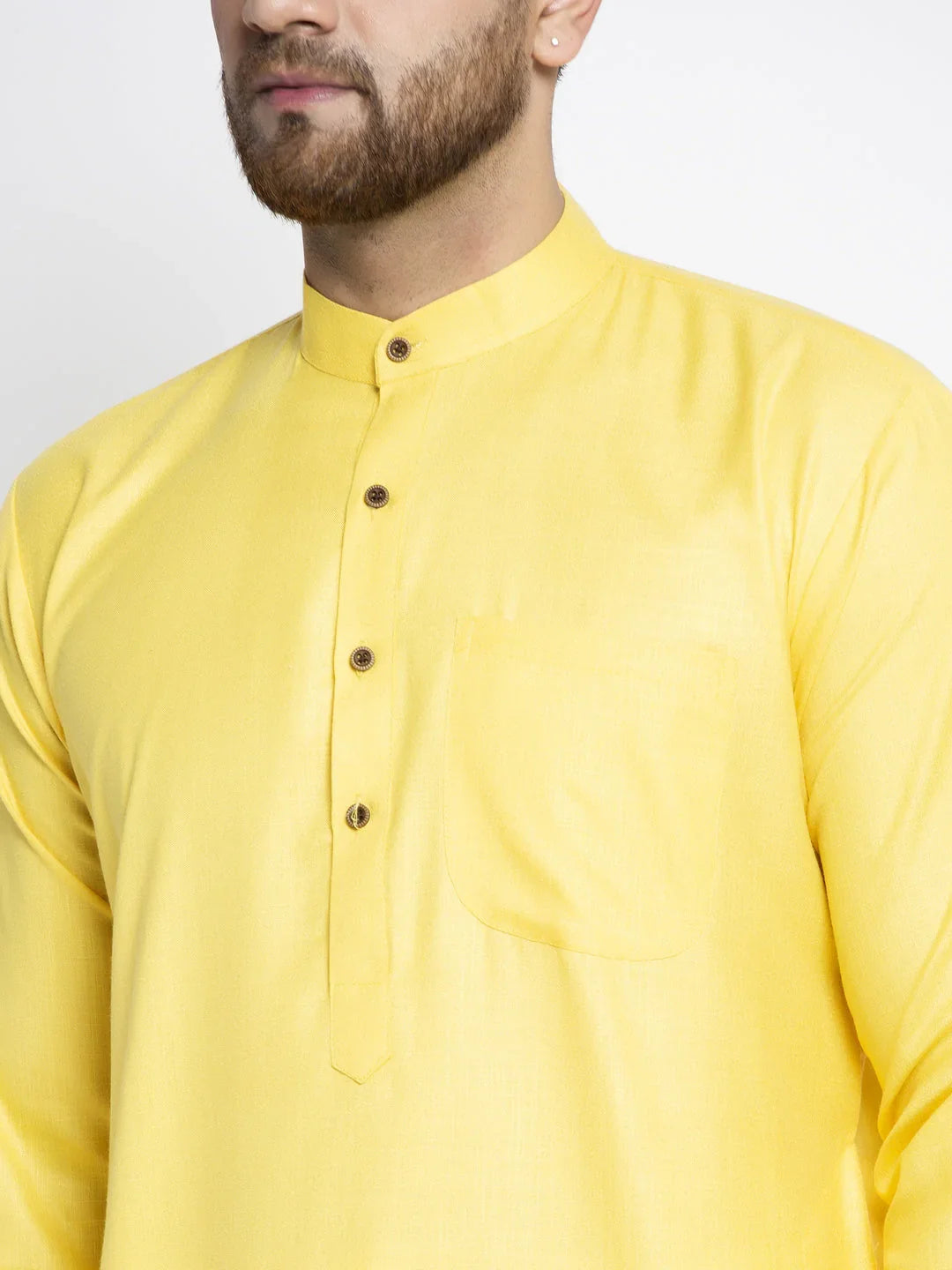 DesiQlo Men Ethnic Set - Yellow - JOKP_532Lemon_S