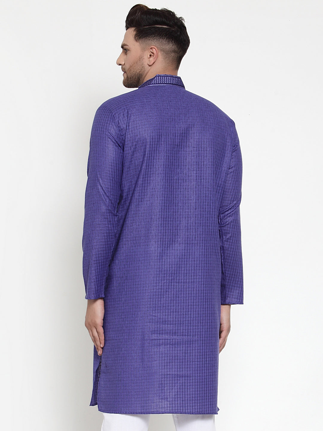 Dark Purple Men's Kurta | Indian Kurta for Men Cotton