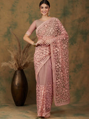 Womens Fashion Ethnic Peach Color Sarees-MLSHWSA1167PCH0ONE