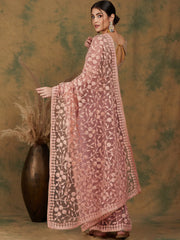 Womens Fashion Ethnic Peach Color Sarees-MLSHWSA1167PCH0ONE