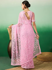 Womens Fashion Ethnic Pink Color Sarees-MLSHWSA1316PNK0ONE